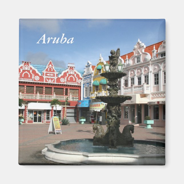 Aruba, Oranjestad Magnet (Vorne)