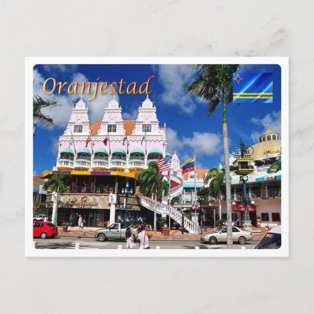 Aruba - Oranjestad - Royal Plaza - Postkarte (Vorderseite)