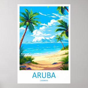 Aruba Park Reise Vintage Skigebiet Nationalplakat Poster