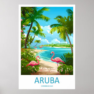 Aruba Ski National Vintage Reiseparkplakat Poster