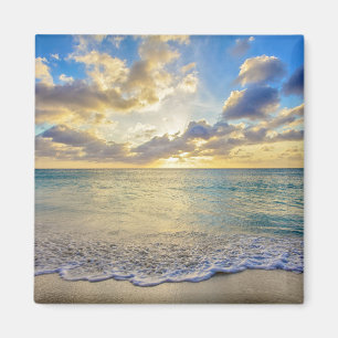 Aruba-Sonnenuntergang über beweglichem Meer Magnet
