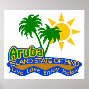 Aruba Staat des Mind Poster