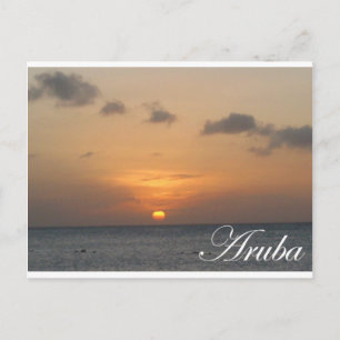 Aruba Sunset Postkarte