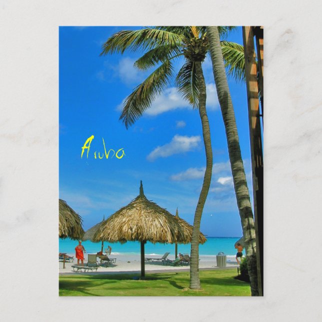Aruba Tiki Hut Postcard Postkarte (Vorderseite)
