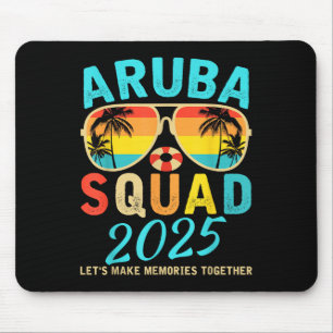 Aruba-Truppe 2025 Urlaub Freunde Familie passend Mousepad