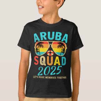 Aruba-Truppe 2025 Urlaub Freunde Familie passend  T-Shirt