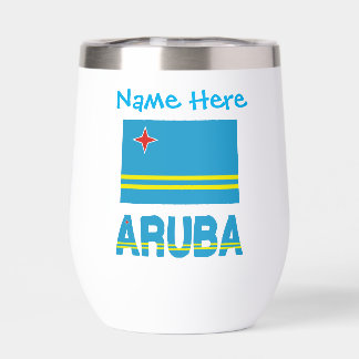 Aruba und Aruban Flag Blue Personalisierung