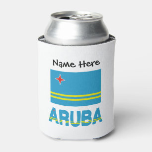 Aruba und Arubanische Flagge mit Ihrem Namen Dosenkühler