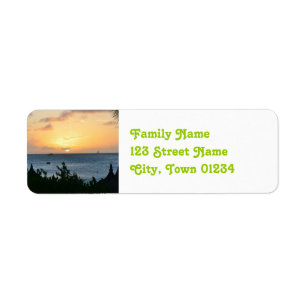 Aruba-untergehende Sonne