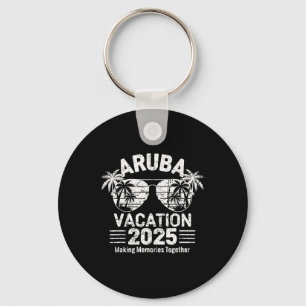 Aruba Urlaub 2025 Familienreisen T-Shirt Urlaub Schlüsselanhänger