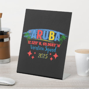 Aruba Urlaub 2025 Vibes Tropical Island Abenteuer Sockelschild