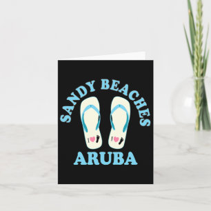 Aruba Urlaub Sandstrände I Herz Dreh Fops Hea Karte
