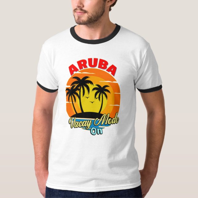 Aruba Vacay Modus auf Familienreise   T-Shirt (Vorderseite)