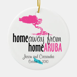 Aruba-Verzierung - Zuhause weg von Zuhause Keramikornament