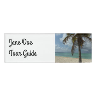 Aruban Beach I Beautiful Nature Szene Namenschild