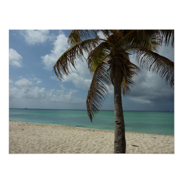 Aruban Beach I Beautiful Nature Szene Poster (Vorderseite)