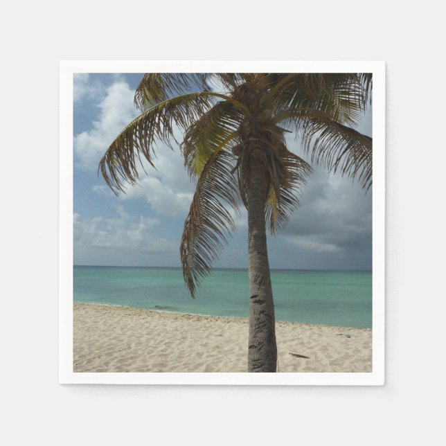 Aruban Beach I Beautiful Nature Szene Serviette (Vorderseite)