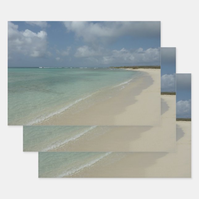 Aruban Beach II Schöne Landschaft Geschenkpapier Set (Set)