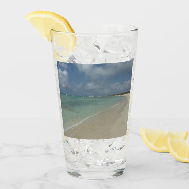 Aruban Beach II Schöne Landschaft Glas (Vorderseite Ice)