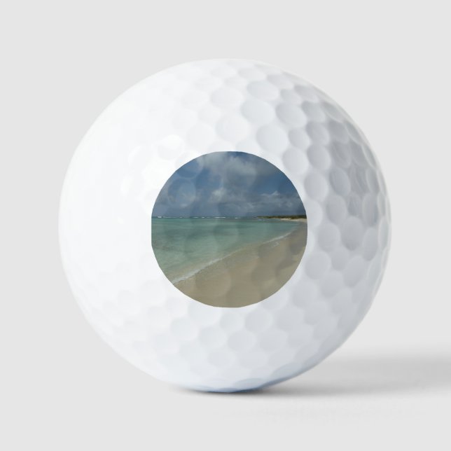 Aruban Beach II Schöne Landschaft Golfball (Vorderseite)