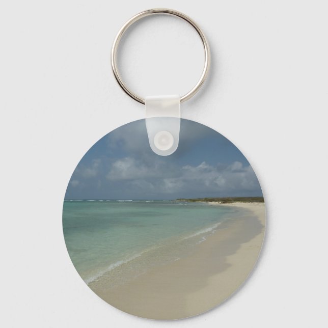 Aruban Beach II Schöne Landschaft Schlüsselanhänger (Vorderseite)