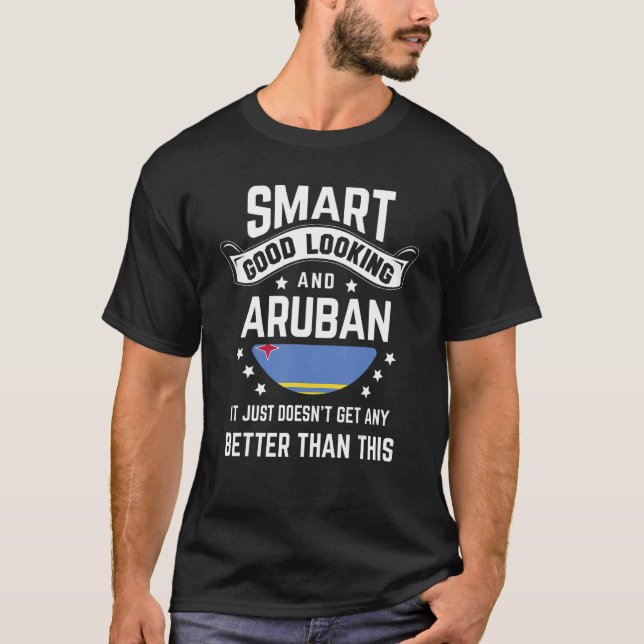 Aruban Flag Native Pride Aruba Aruban Roots T-Shirt (Vorderseite)