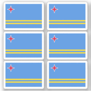 Aruban-Flagge Aufkleber