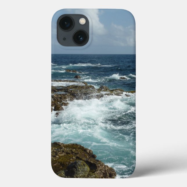 Arubas Felsküste und blauer Ozean Case-Mate iPhone Hülle (Rückseite)
