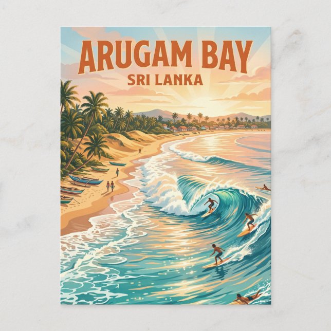 Arugam Bay Sri Lanka Postkarte (Vorderseite)