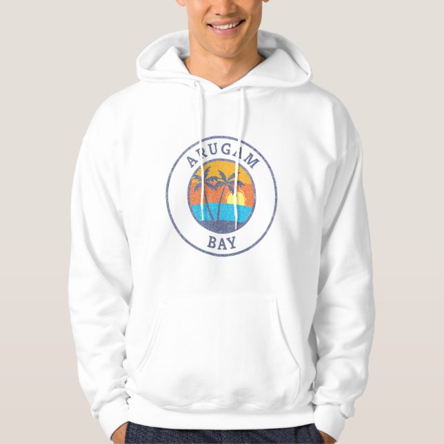 Arugam Bay, Sri Lanka verblasst klassischen Stil Hoodie (Vorderseite)