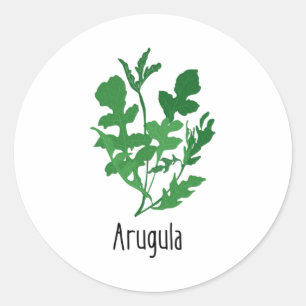 Arugula Gewürzkräuter Runder Aufkleber
