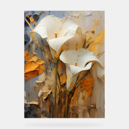 Arum Lily - Impasto Floral Acrylschild