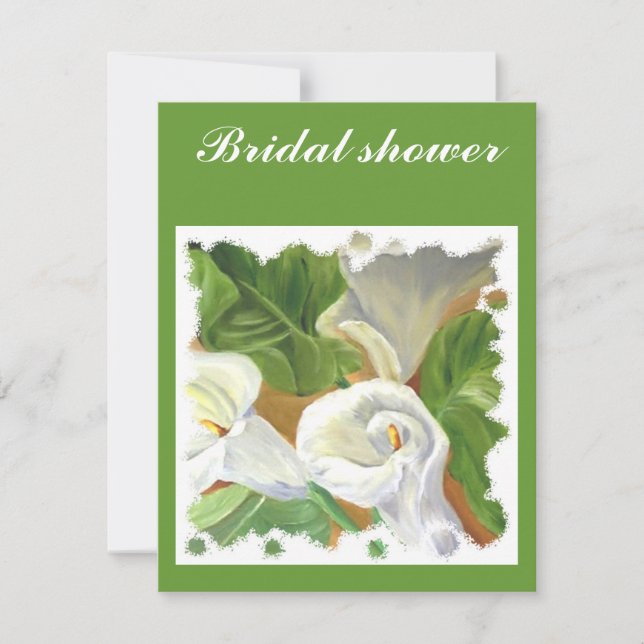 Arums-Brautparty Einladung (Vorderseite)
