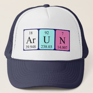 Arun Periodensystem-Namenhut Truckerkappe