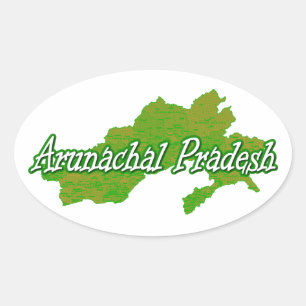 Arunachal Pradesh Ovaler Aufkleber