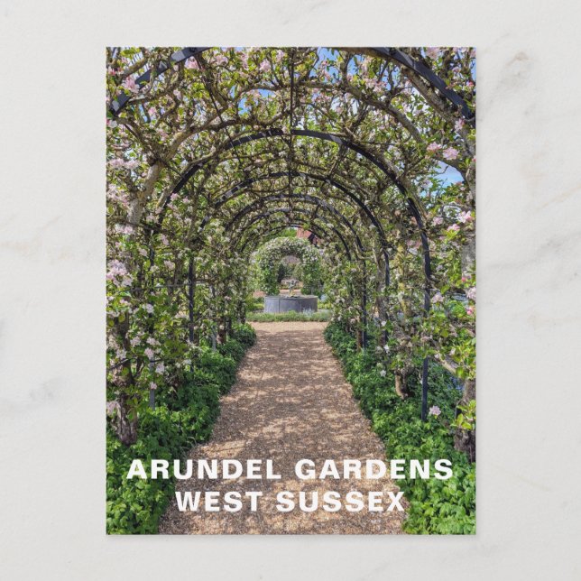 Arundel Gardens in Spring Time, West Sussex Foto Postkarte (Vorderseite)