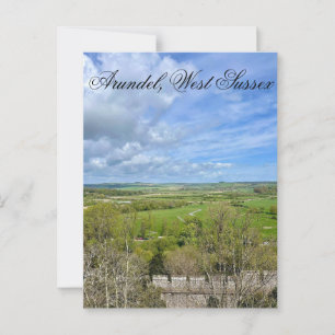 Arundel im Frühjahr, West Sussex Postkarte
