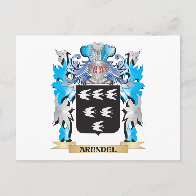 Arundel-Wappen Postkarte (Vorderseite)