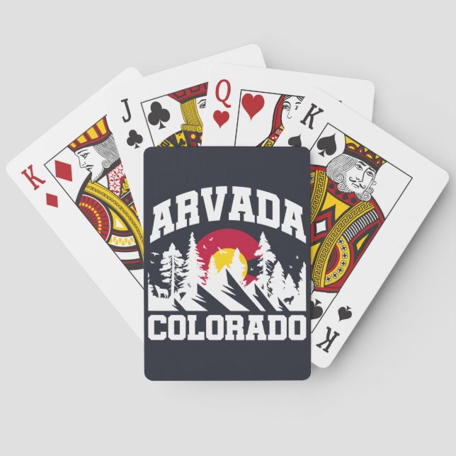 Arvada, Colorado Spielkarten (Rückseite)