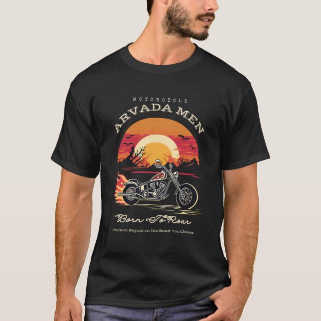 Arvada Männer Geboren zu Rot V 1.2 T-Shirt (Vorderseite)
