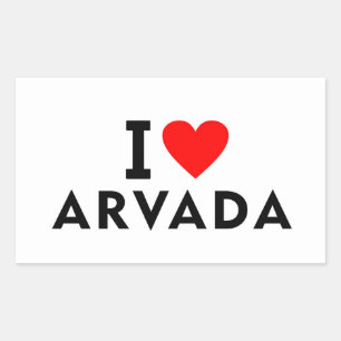 Arvada Vereinigte Staaten Amerika USA Liebe Stadt Rechteckiger Aufkleber