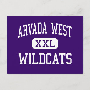 Arvada West - Wildcats - Hoch - Arvada Colorado Postkarte