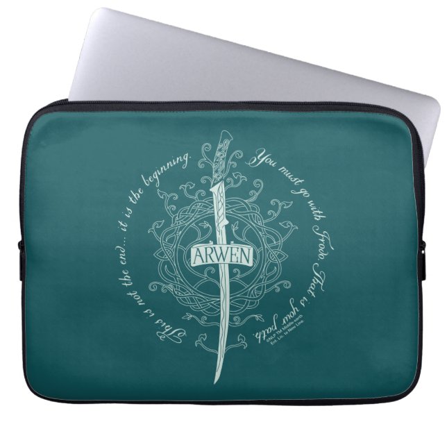 ARWEN™ Elben-Schwert Zitat Laptopschutzhülle (Vorderseite)