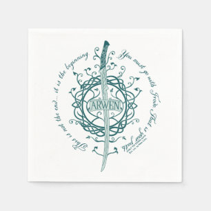 ARWEN™ Elben-Schwert Zitat Serviette