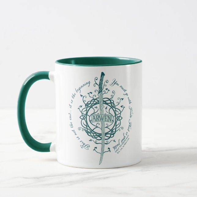 ARWEN™ Elben-Schwert Zitat Tasse (Links)