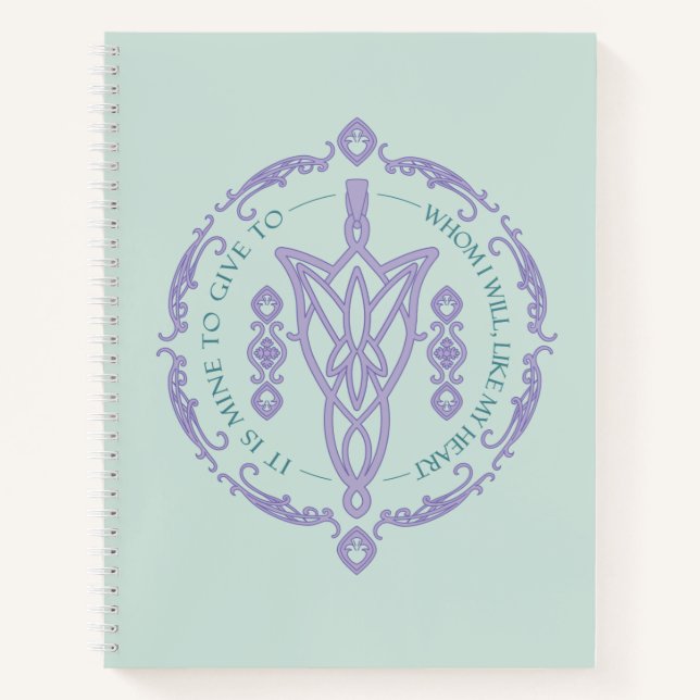 ARWEN™ Evenstar Quote Graphic Notizbuch (Vorderseite)