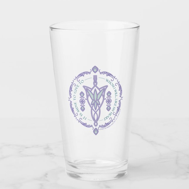 ARWEN™ Evenstar Zitat-Grafik Glas (Vorderseite)