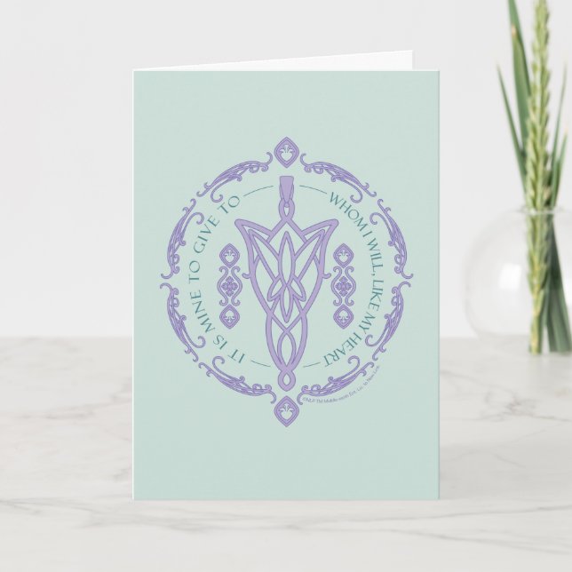 ARWEN™ Evenstar Zitat-Grafik Karte (Vorderseite)