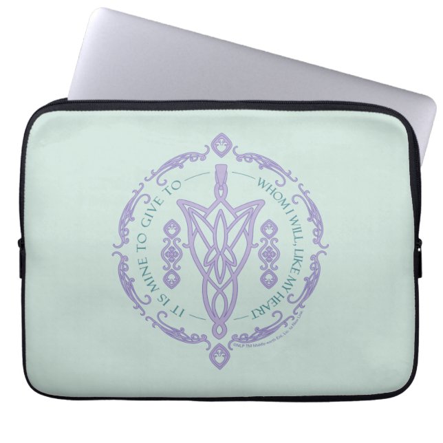 ARWEN™ Evenstar Zitat-Grafik Laptopschutzhülle (Vorderseite)