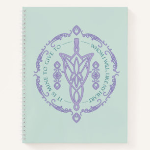 ARWEN™ Evenstar-Zitat-Grafik Notizbuch